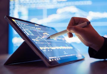 Digital consulting services on tablet
